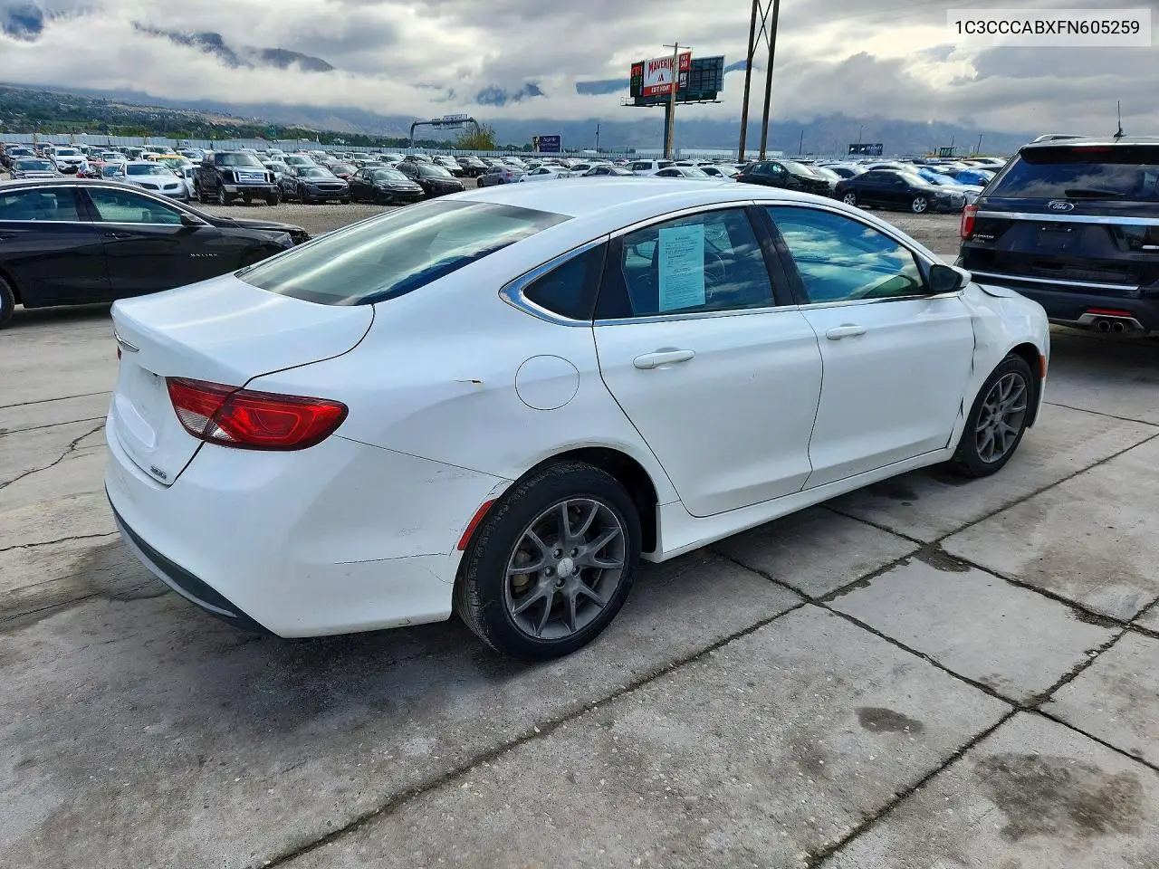 2015 CHRYSLER 200 VIN 1C3CCCABXFN605259 — фото 3