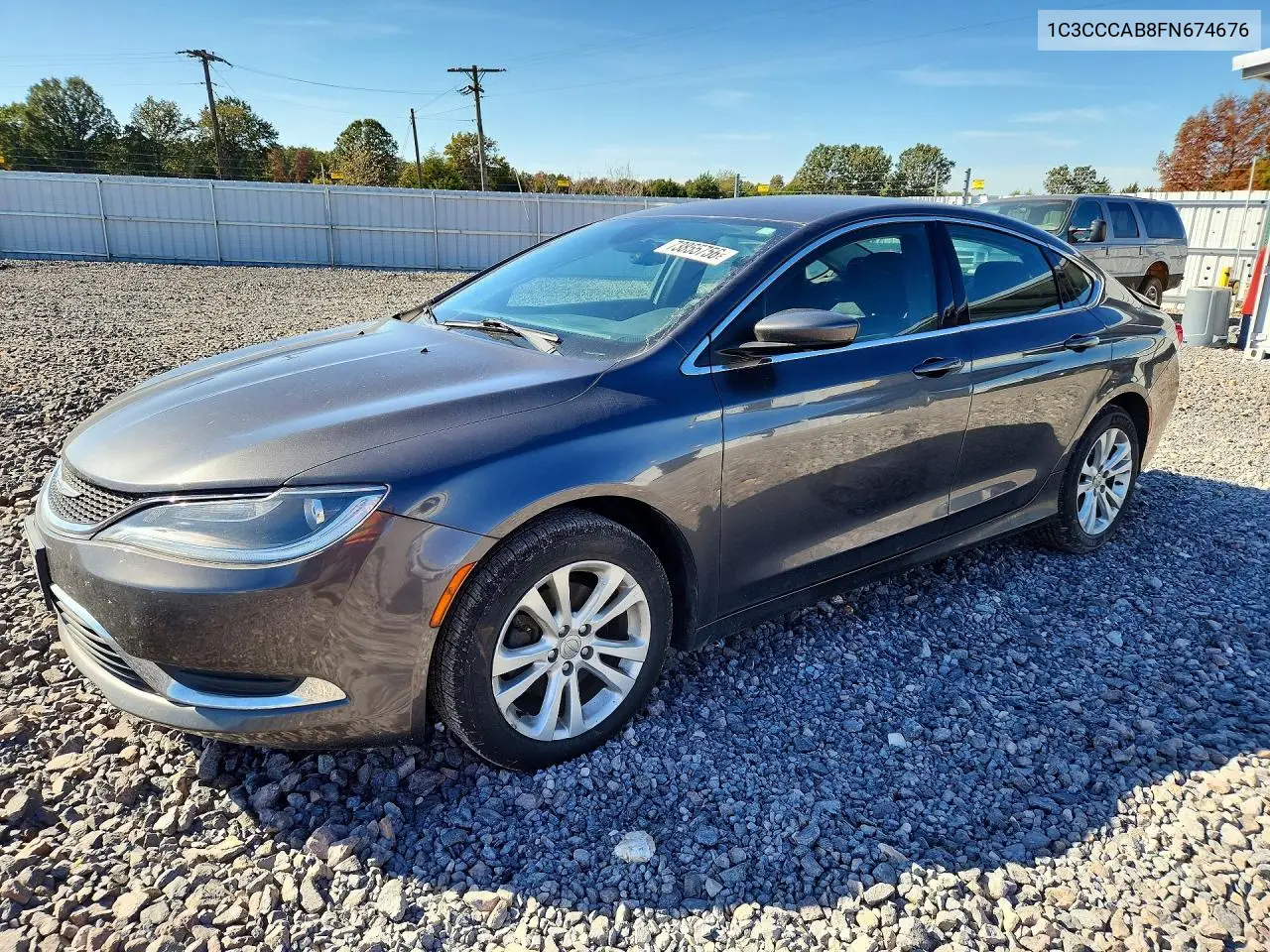 CHRYSLER 200 2015, VIN 1C3CCCAB8FN674676