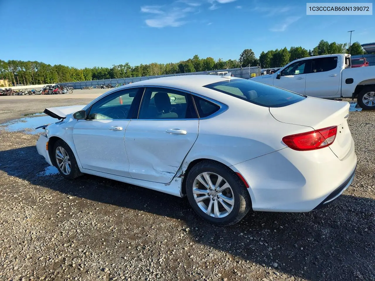 2016 CHRYSLER 200 VIN 1C3CCCAB6GN139072 — фото 2
