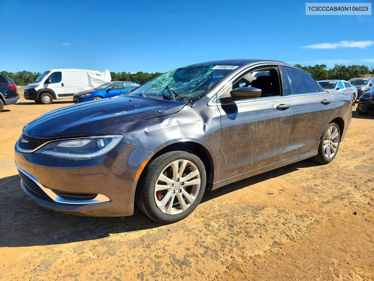 CHRYSLER 200 2016, VIN 1C3CCCAB4GN106023
