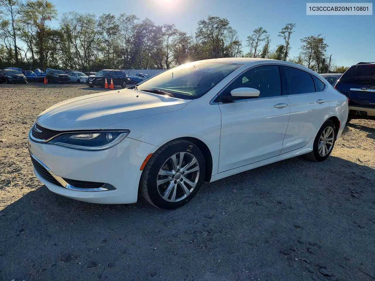 CHRYSLER 200 2016, VIN 1C3CCCAB2GN110801