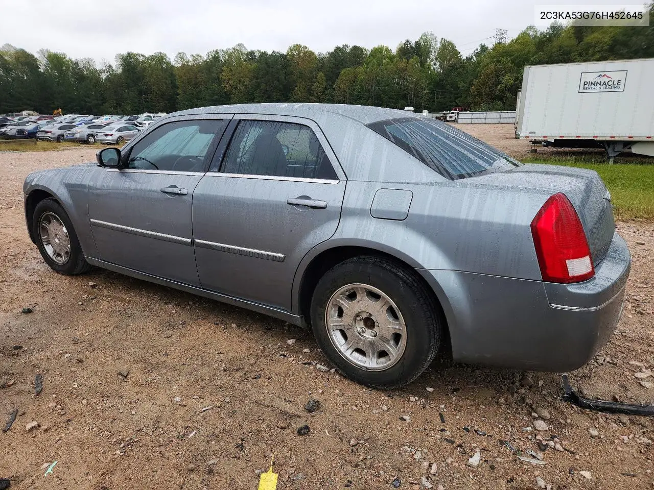 2006 CHRYSLER 300 VIN 2C3KA53G76H452645 — фото 2