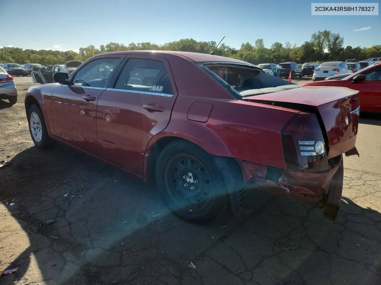 2008 CHRYSLER 300 VIN 2C3KA43R58H178327 — фото 2