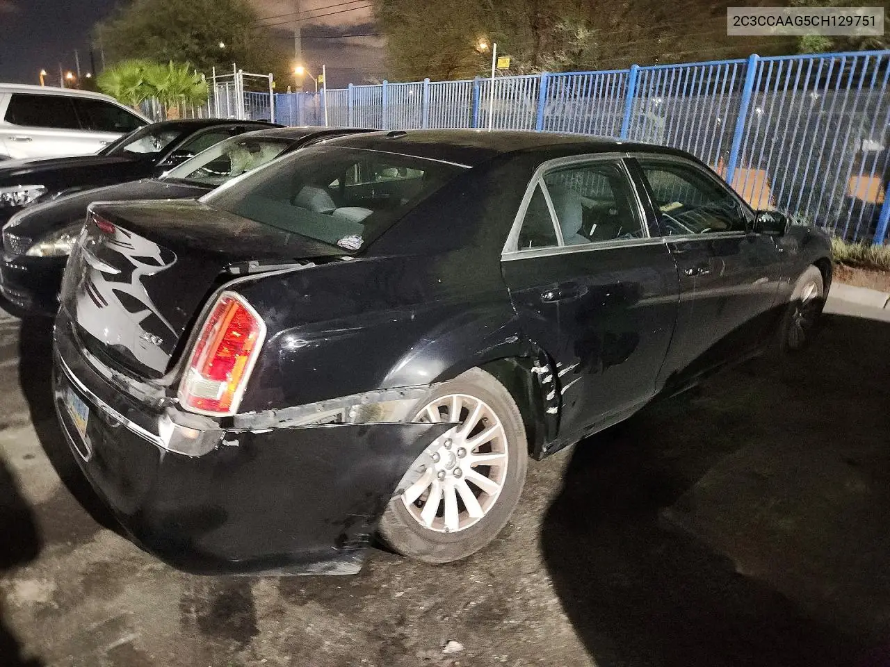 2012 CHRYSLER 300 VIN 2C3CCAAG5CH129751 — фото 3