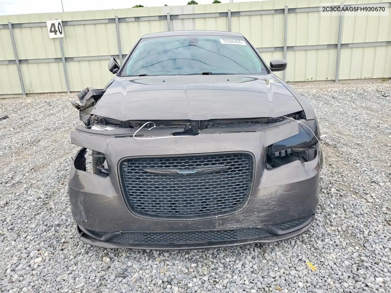 2015 CHRYSLER 300 VIN 2C3CCAAG5FH930670 — фото 5