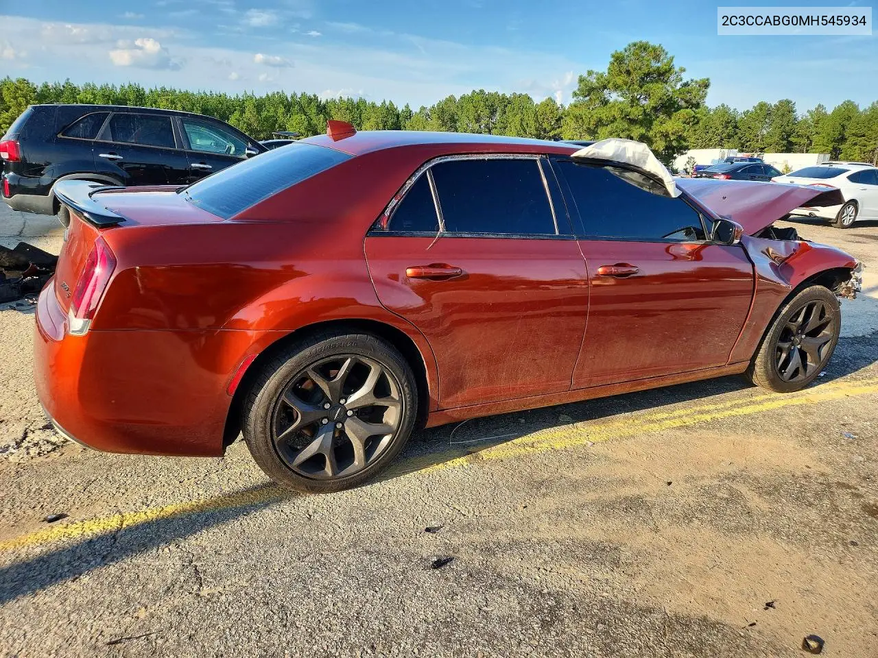 2021 CHRYSLER 300 VIN 2C3CCABG0MH545934 — фото 3