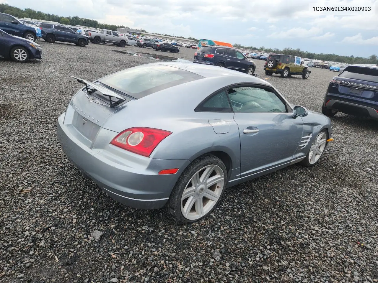 2004 CHRYSLER CROSSFIRE VIN 1C3AN69L34X020993 — фото 3