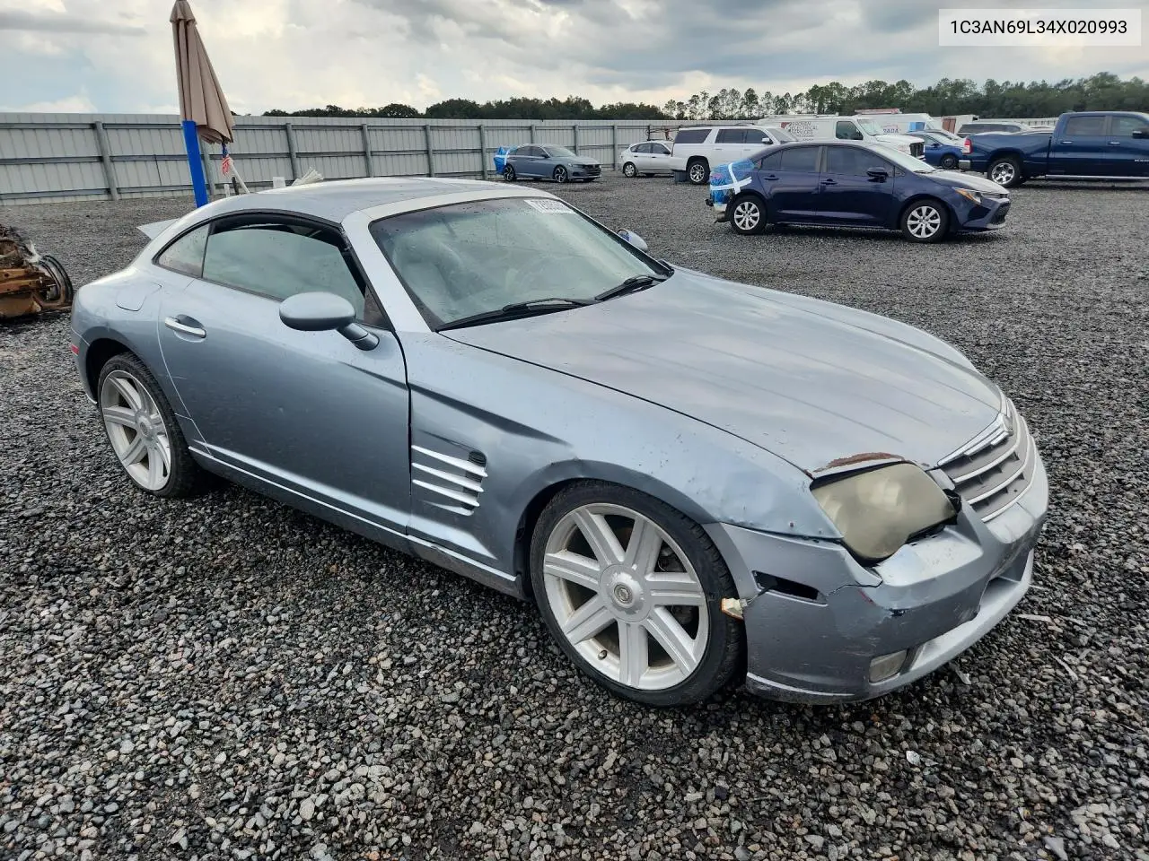 2004 CHRYSLER CROSSFIRE VIN 1C3AN69L34X020993 — фото 4