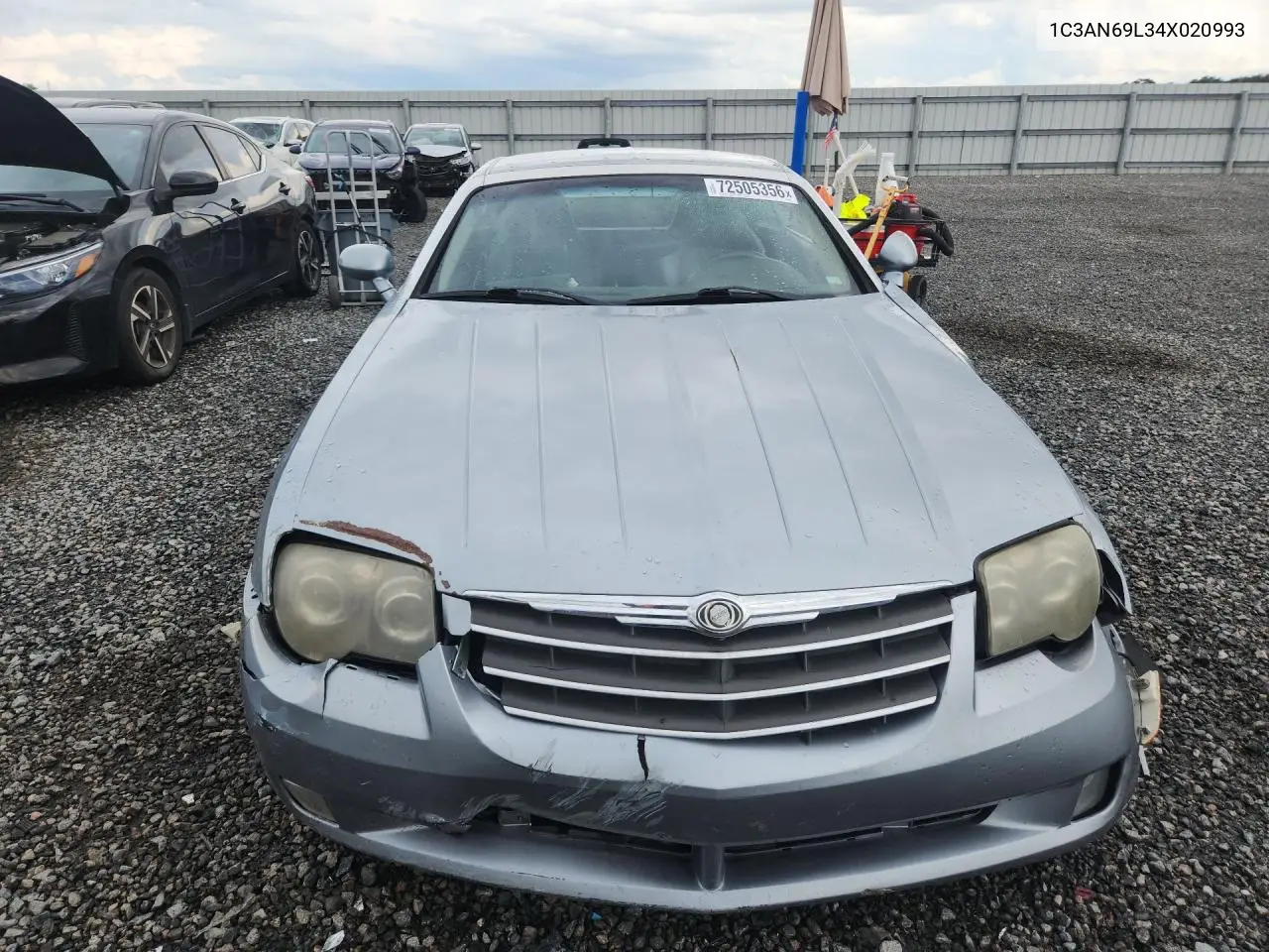 2004 CHRYSLER CROSSFIRE VIN 1C3AN69L34X020993 — фото 5