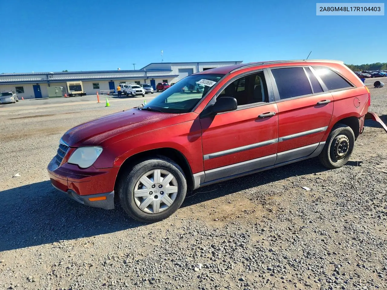 CHRYSLER PACIFICA 2007, VIN 2A8GM48L17R104403