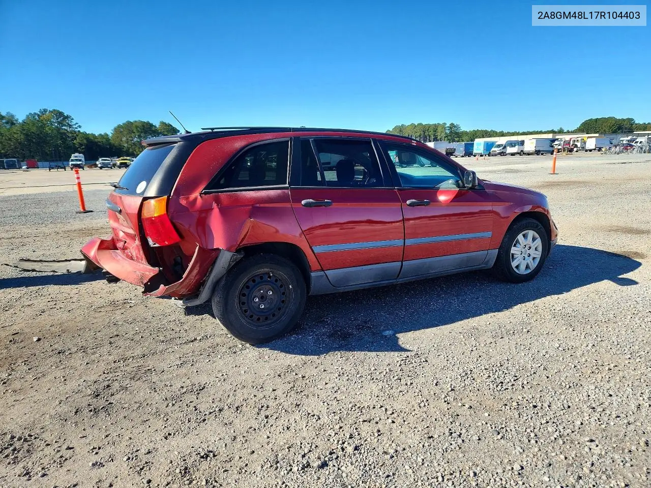 2007 CHRYSLER PACIFICA VIN 2A8GM48L17R104403 — фото 3