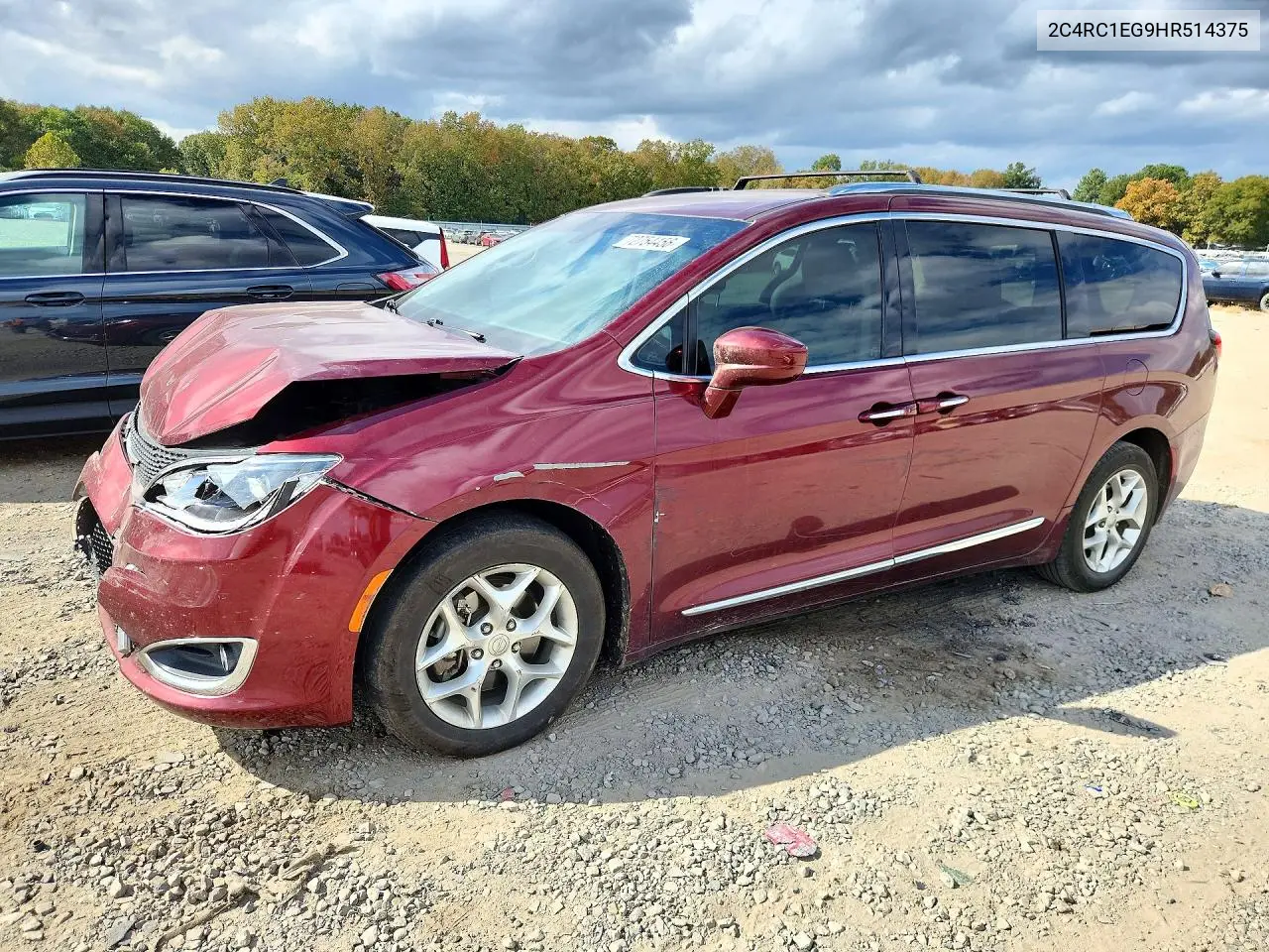 CHRYSLER PACIFICA 2017, VIN 2C4RC1EG9HR514375
