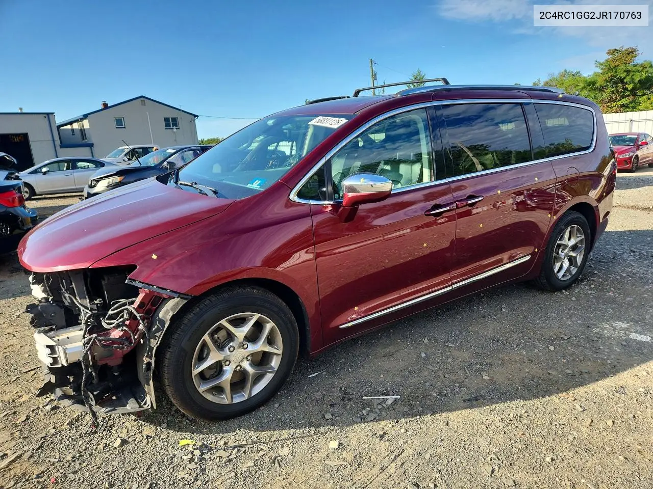 CHRYSLER PACIFICA 2018, VIN 2C4RC1GG2JR170763
