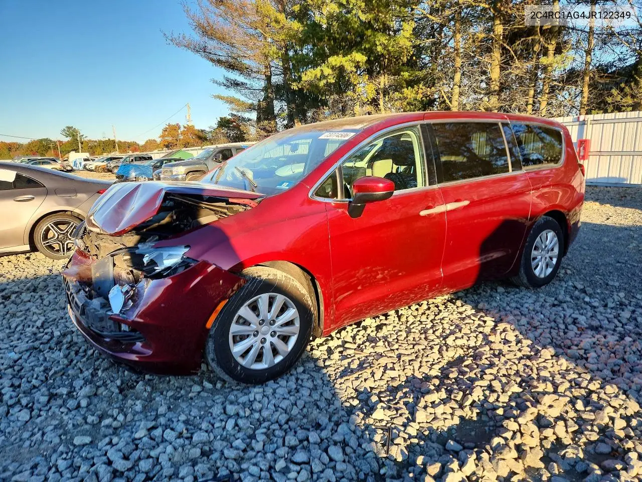 CHRYSLER PACIFICA 2018, VIN 2C4RC1AG4JR122349