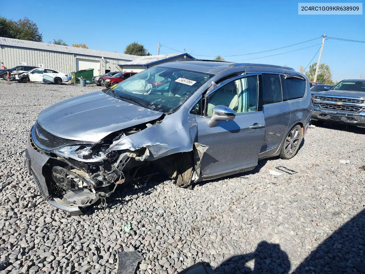 CHRYSLER PACIFICA 2019, VIN 2C4RC1GG9KR638909