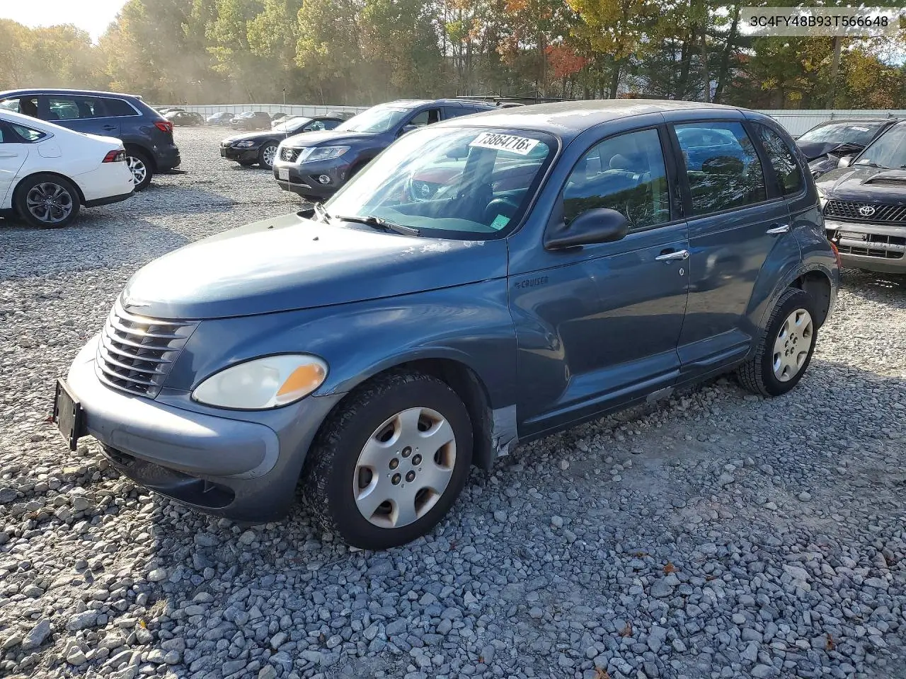 CHRYSLER PT CRUISER 2003, VIN 3C4FY48B93T566648