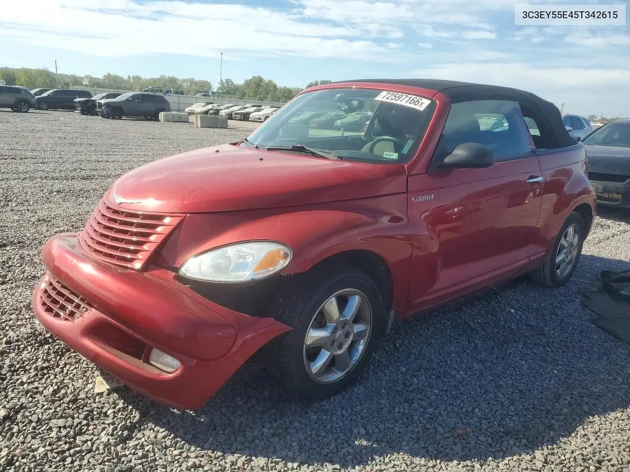 CHRYSLER PT CRUISER 2005, VIN 3C3EY55E45T342615