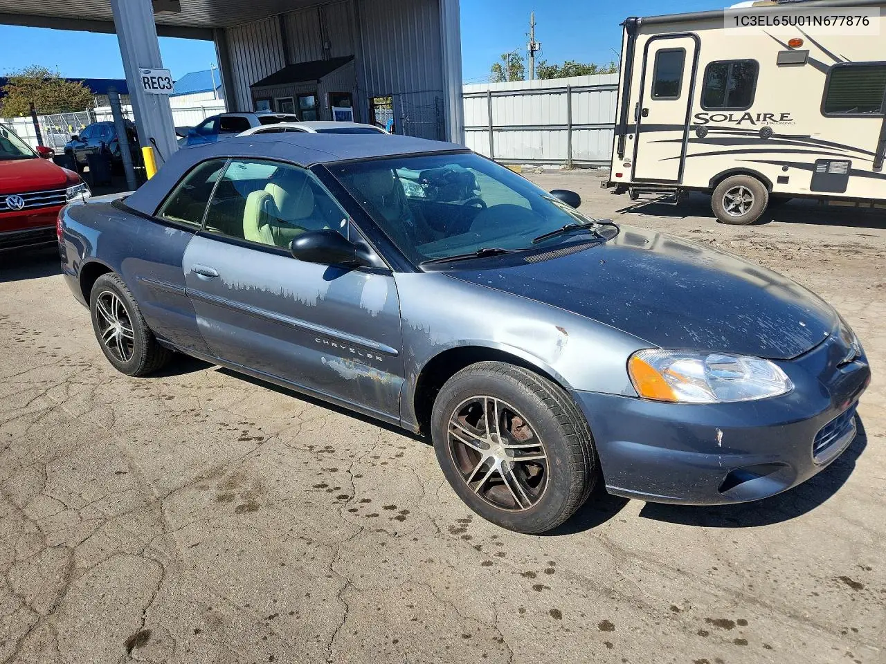 2001 CHRYSLER SEBRING VIN 1C3EL65U01N677876 — фото 4