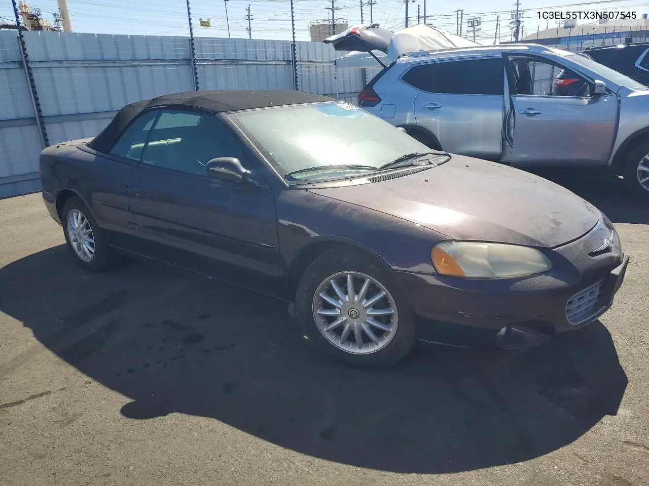 2003 CHRYSLER SEBRING VIN 1C3EL55TX3N507545 — фото 4