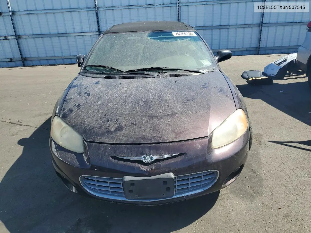 2003 CHRYSLER SEBRING VIN 1C3EL55TX3N507545 — фото 5