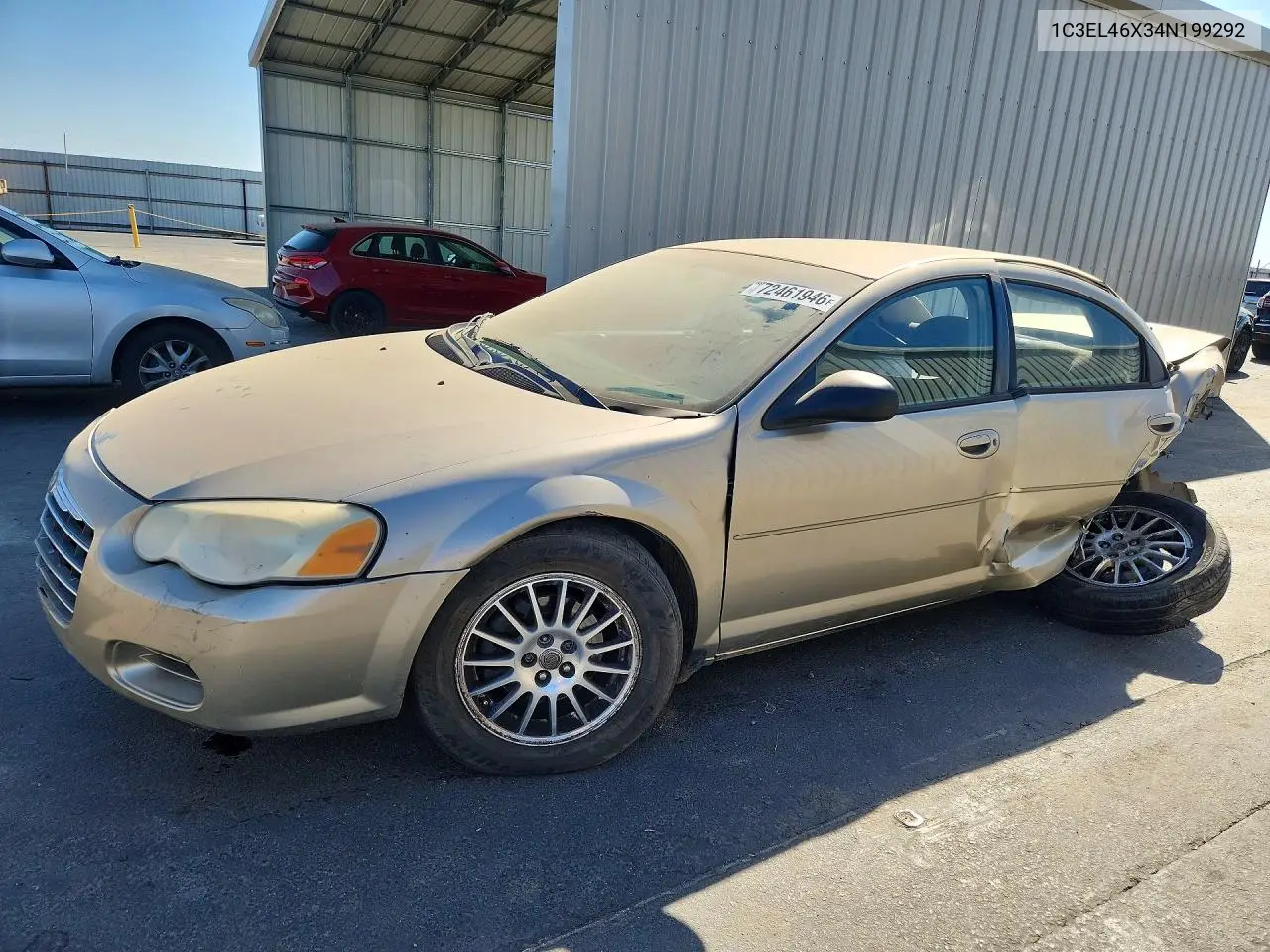 CHRYSLER SEBRING 2004, VIN 1C3EL46X34N199292