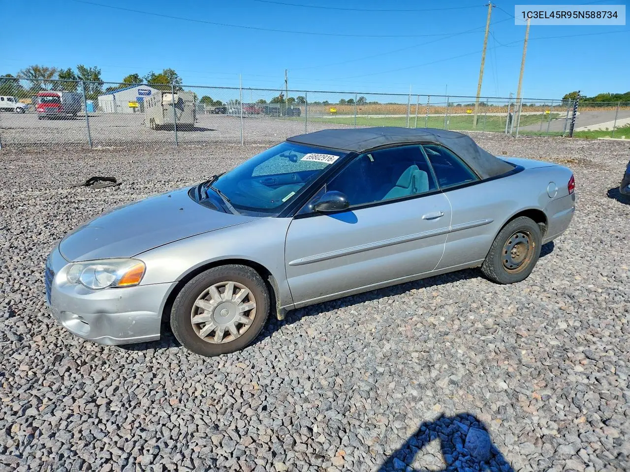 CHRYSLER SEBRING 2005, VIN 1C3EL45R95N588734