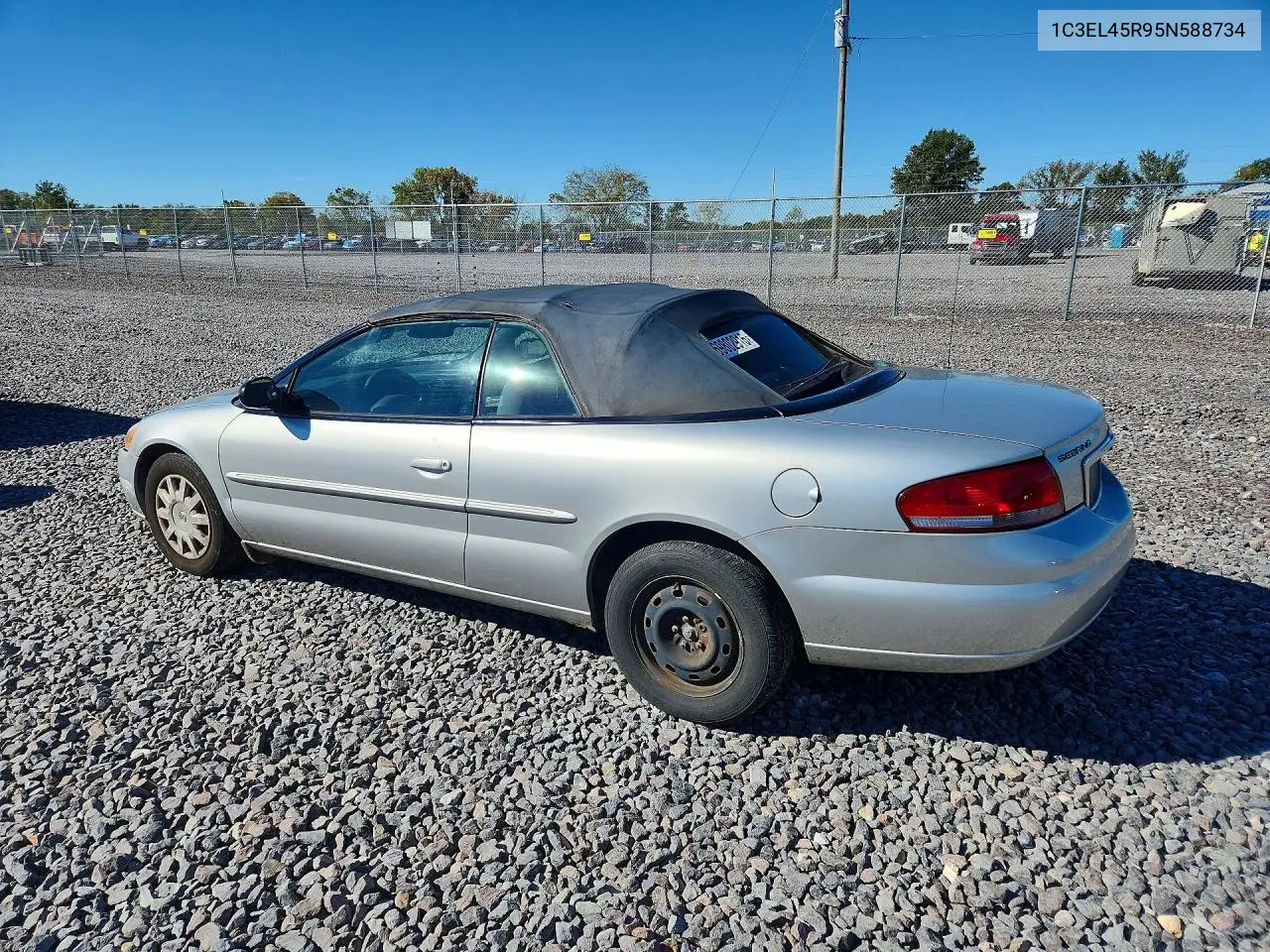 2005 CHRYSLER SEBRING VIN 1C3EL45R95N588734 — фото 2