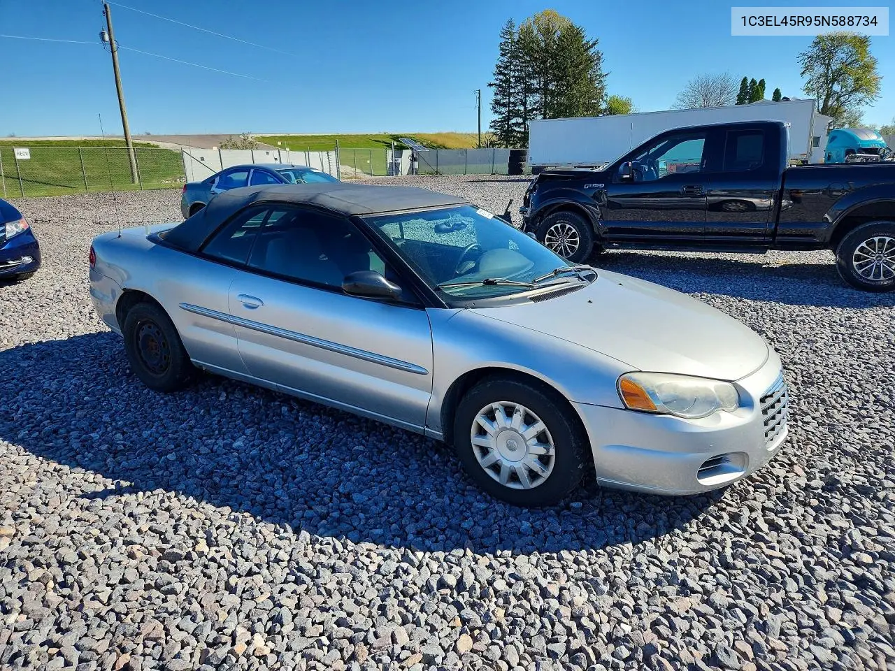 2005 CHRYSLER SEBRING VIN 1C3EL45R95N588734 — фото 4