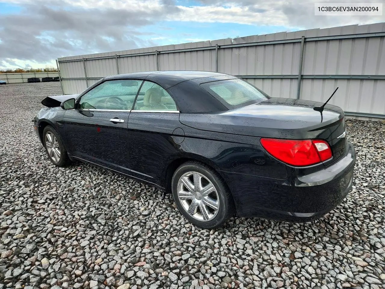 2010 CHRYSLER SEBRING VIN 1C3BC6EV3AN200094 — фото 2