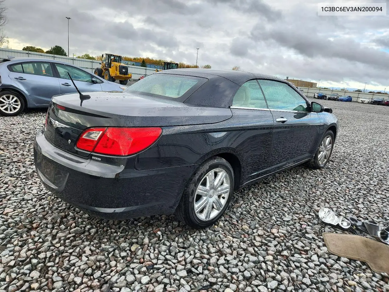 2010 CHRYSLER SEBRING VIN 1C3BC6EV3AN200094 — фото 3