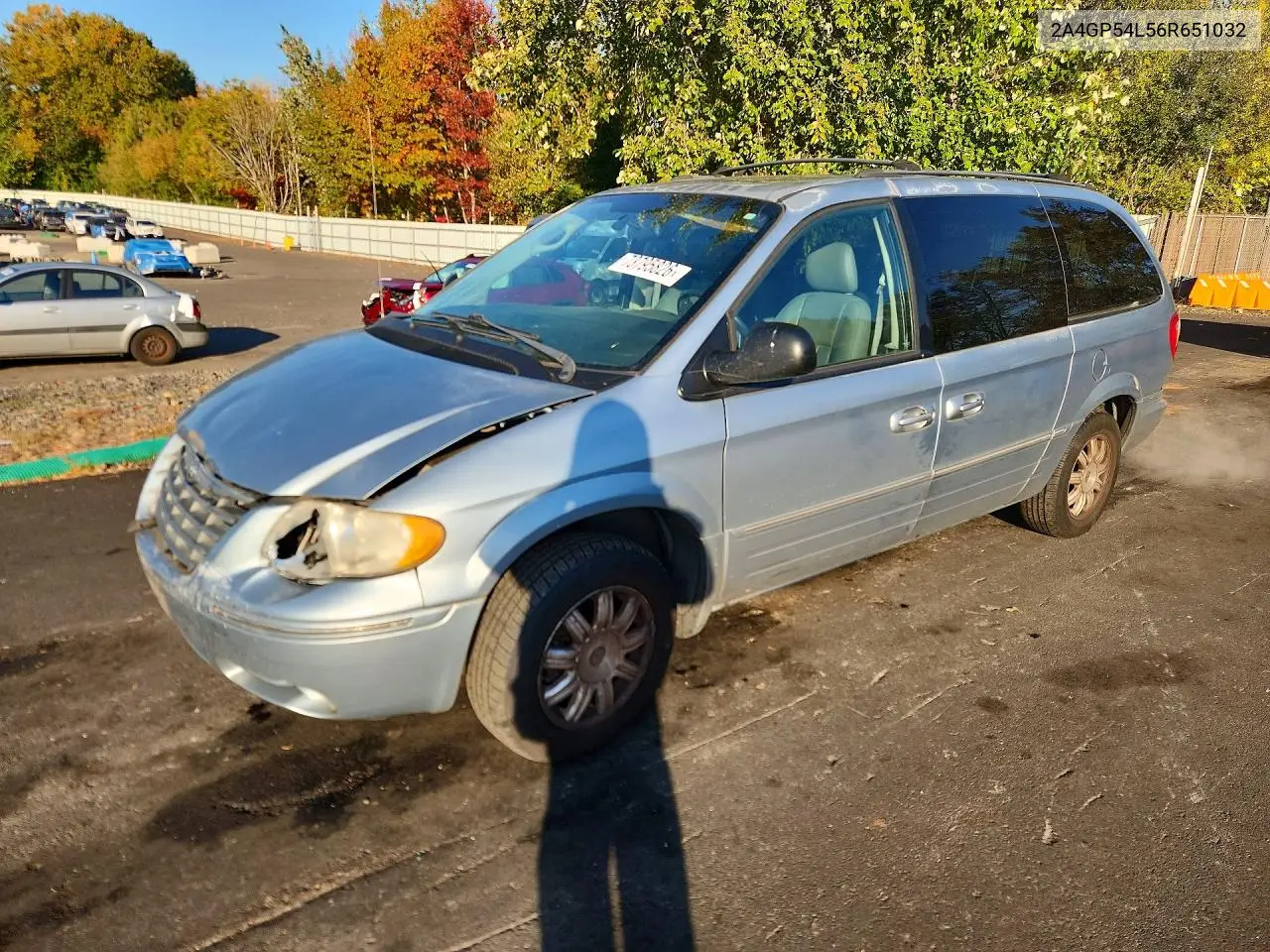 CHRYSLER TOWN & COUNTRY 2006, VIN 2A4GP54L56R651032