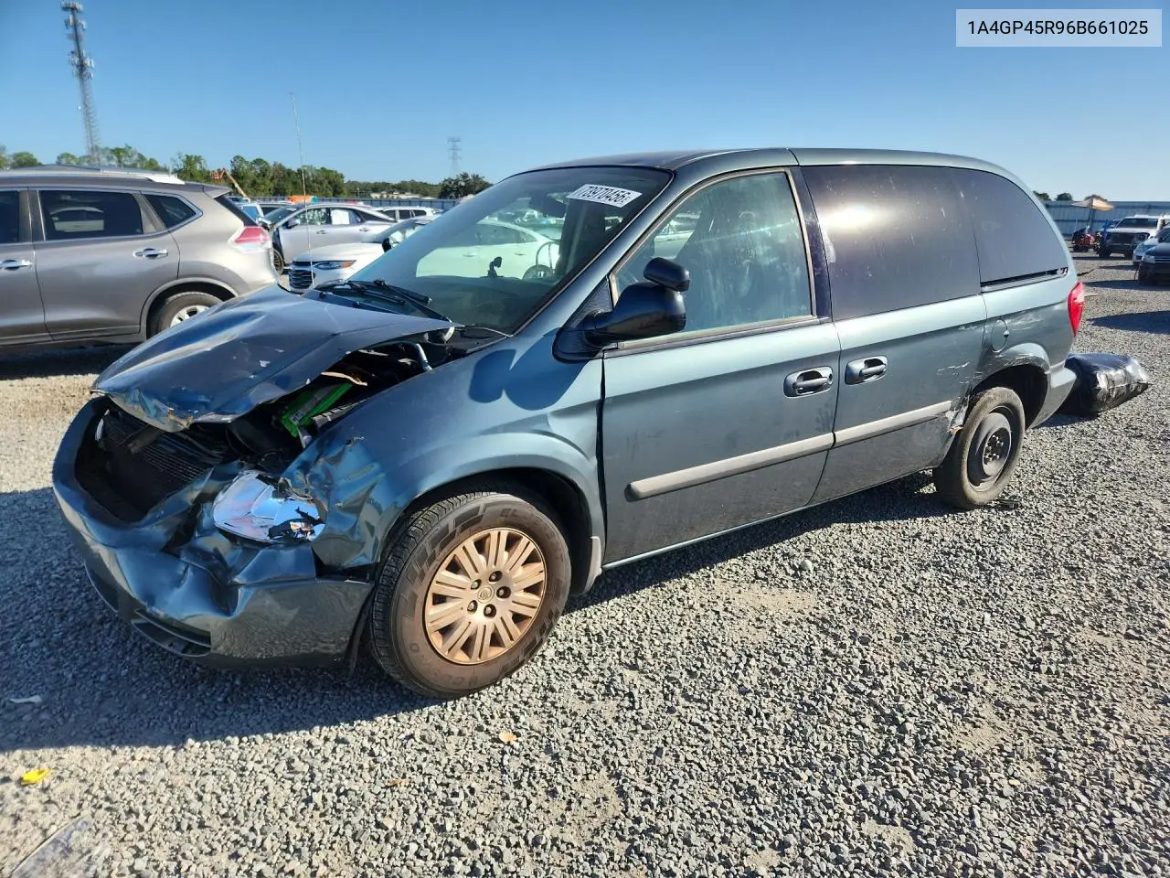 CHRYSLER TOWN & COUNTRY 2006, VIN 1A4GP45R96B661025