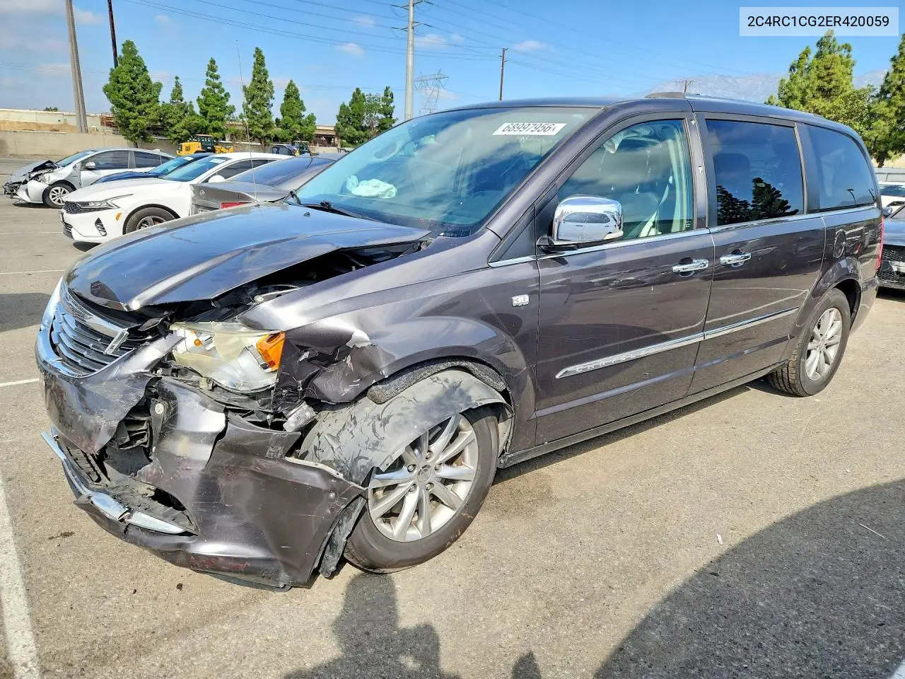 CHRYSLER TOWN & COUNTRY 2014, VIN 2C4RC1CG2ER420059