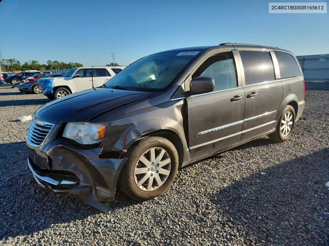 CHRYSLER TOWN & COUNTRY 2016, VIN 2C4RC1BG0GR165612