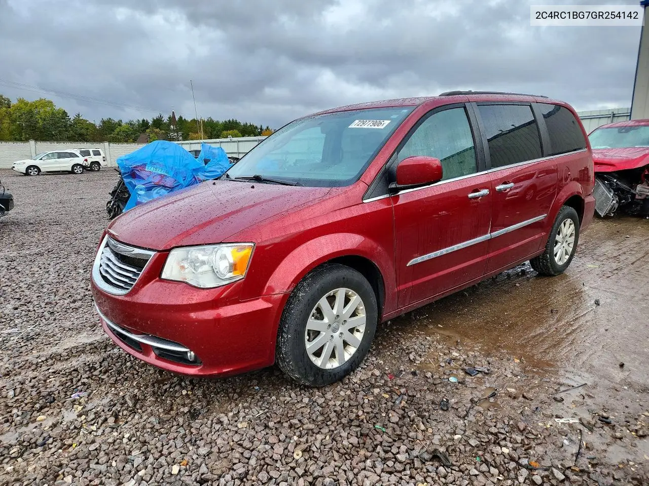 CHRYSLER TOWN & COUNTRY 2016, VIN 2C4RC1BG7GR254142