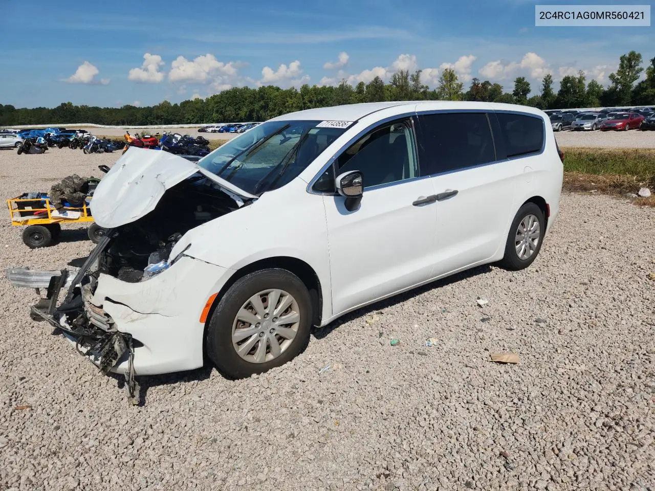 CHRYSLER VOYAGER 2021, VIN 2C4RC1AG0MR560421