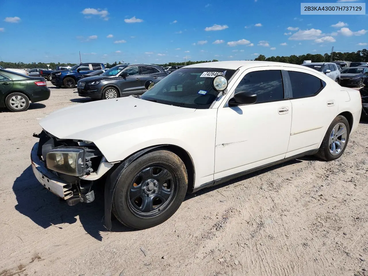 DODGE CHARGER 2007, VIN 2B3KA43G07H737129