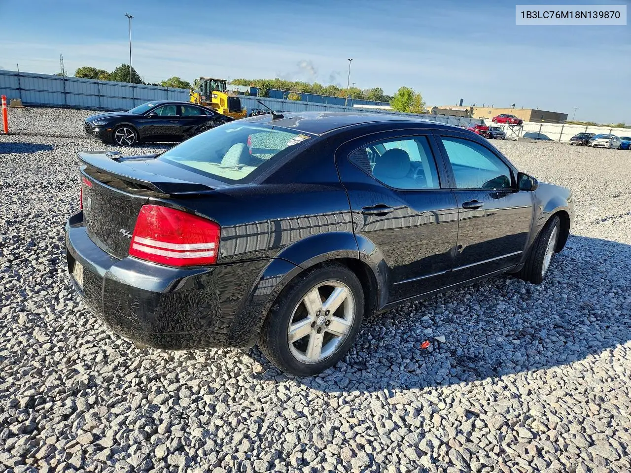 2008 DODGE AVENGER VIN 1B3LC76M18N139870 — фото 3