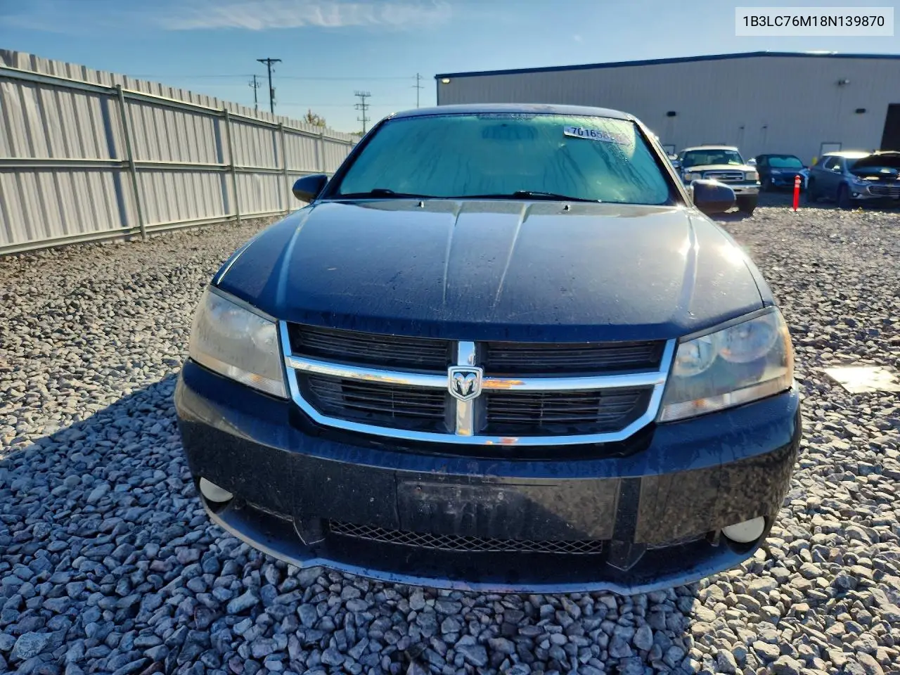 2008 DODGE AVENGER VIN 1B3LC76M18N139870 — фото 5