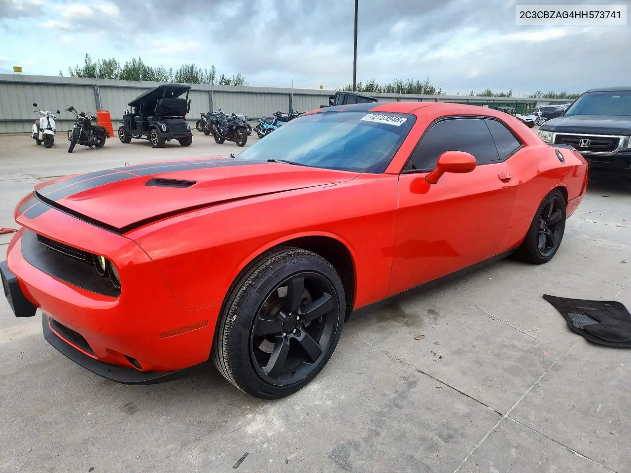 DODGE CHALLENGER 2017, VIN 2C3CDZAG4HH573741