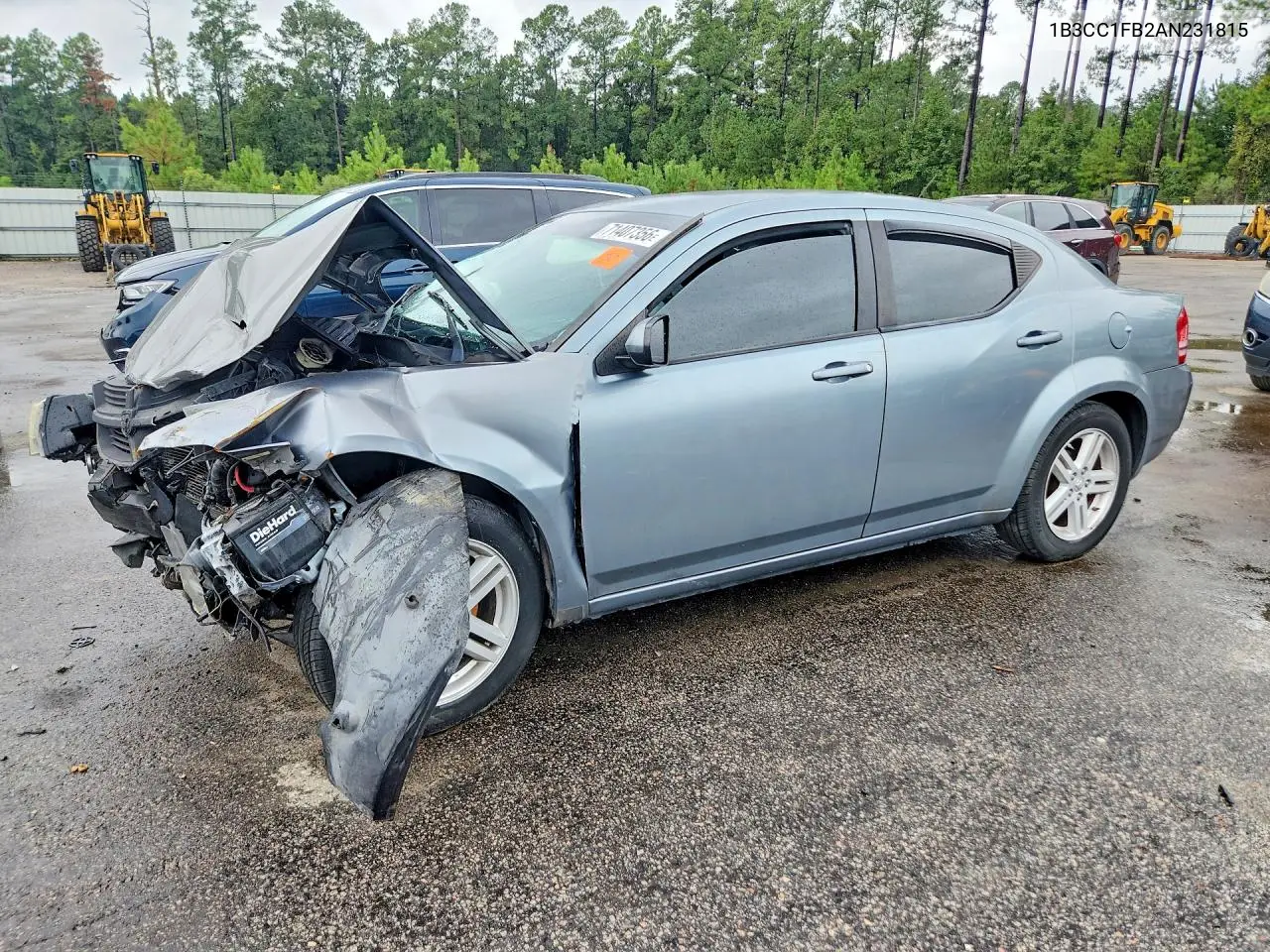 DODGE AVENGER 2010, VIN 1B3CC1FB2AN231815