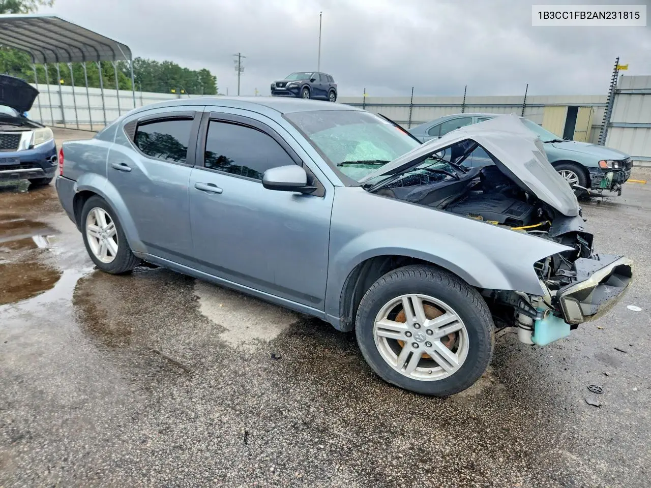 2010 DODGE AVENGER VIN 1B3CC1FB2AN231815 — фото 4