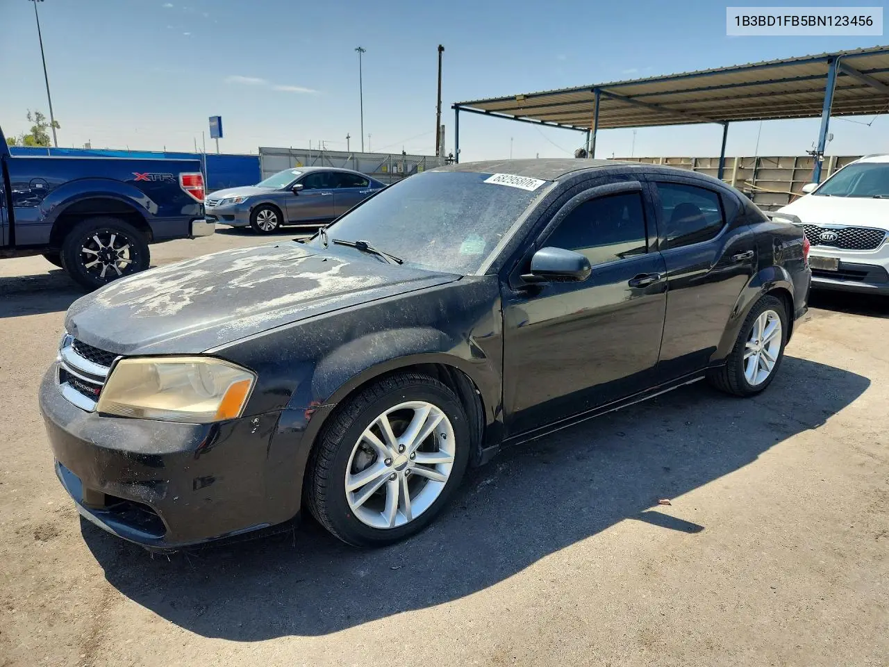 DODGE AVENGER 2011, VIN 1B3BD1FG0BN516972