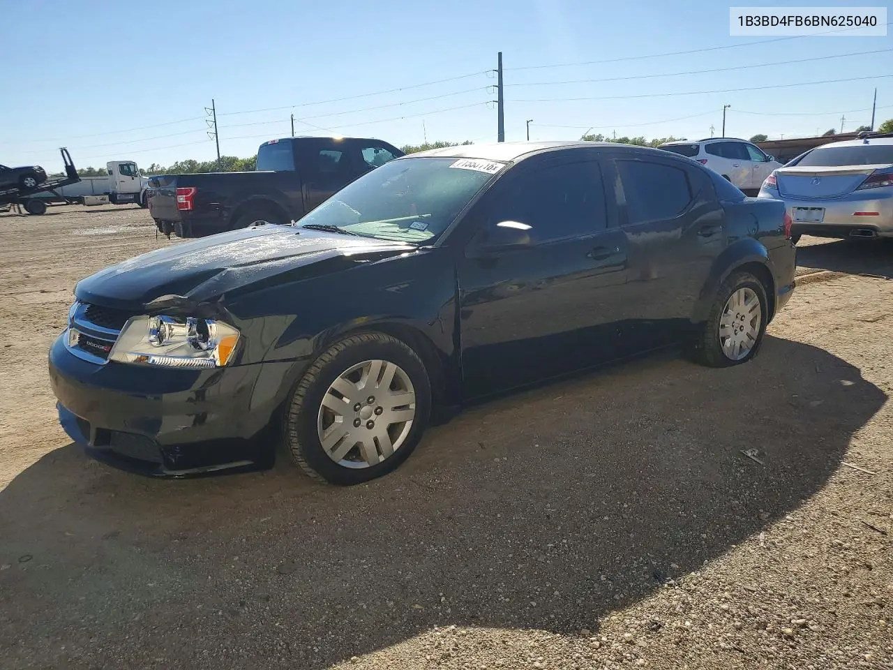 DODGE AVENGER 2011, VIN 1B3BD4FB6BN625040
