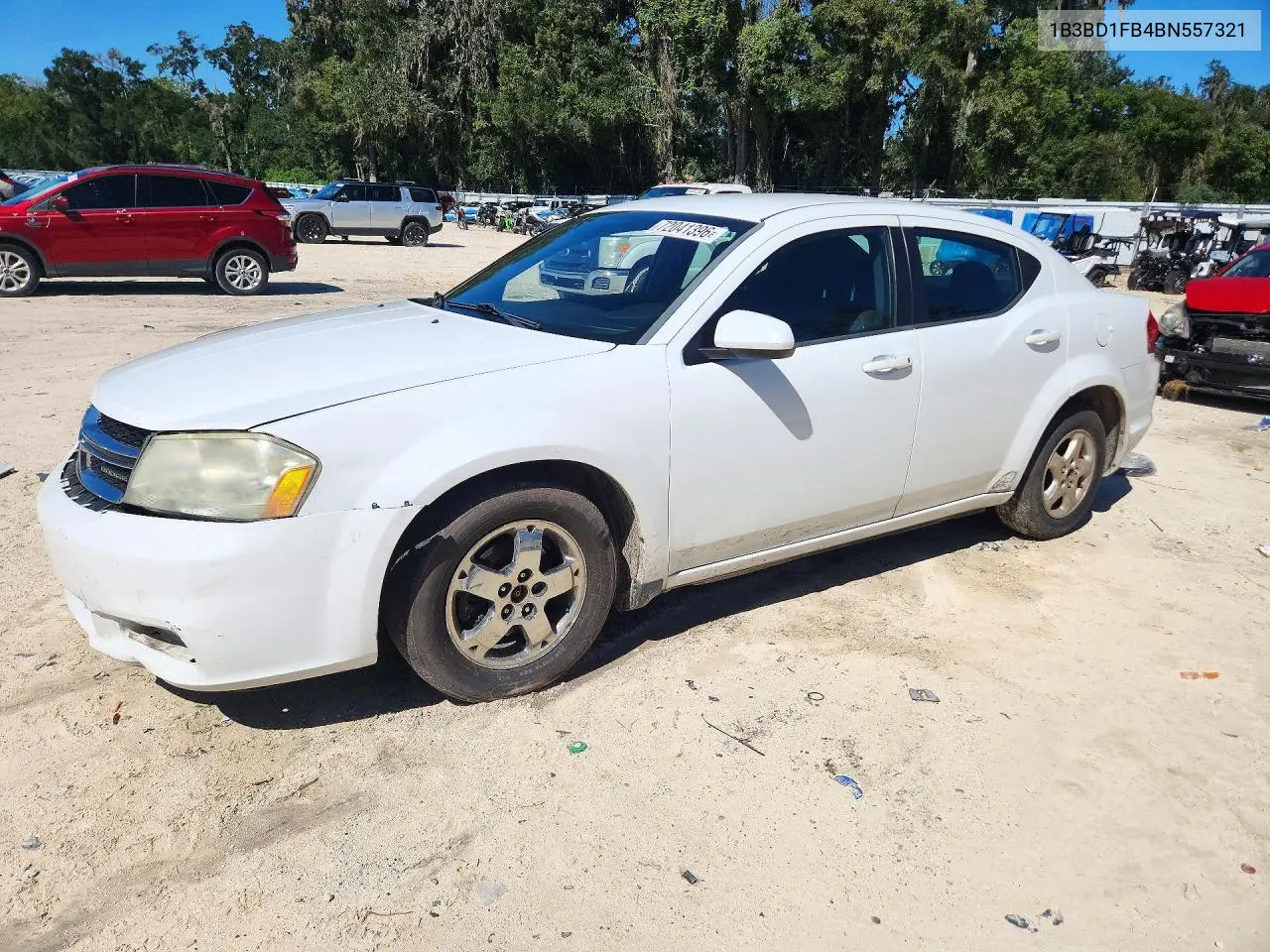 DODGE AVENGER 2011, VIN 1B3BD1FB4BN557321