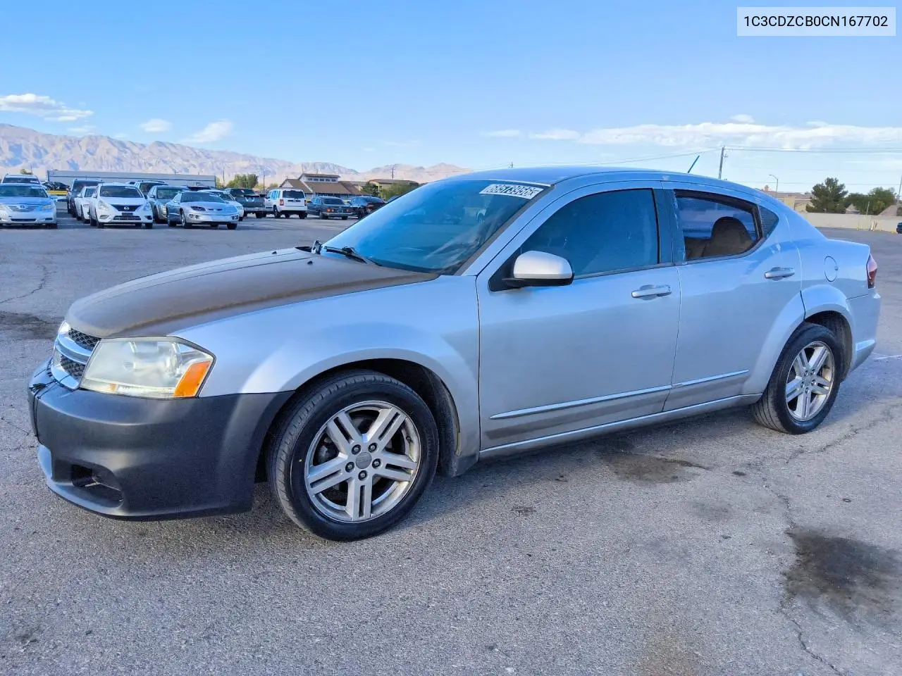 DODGE AVENGER 2012, VIN 1C3CDZCB0CN167702