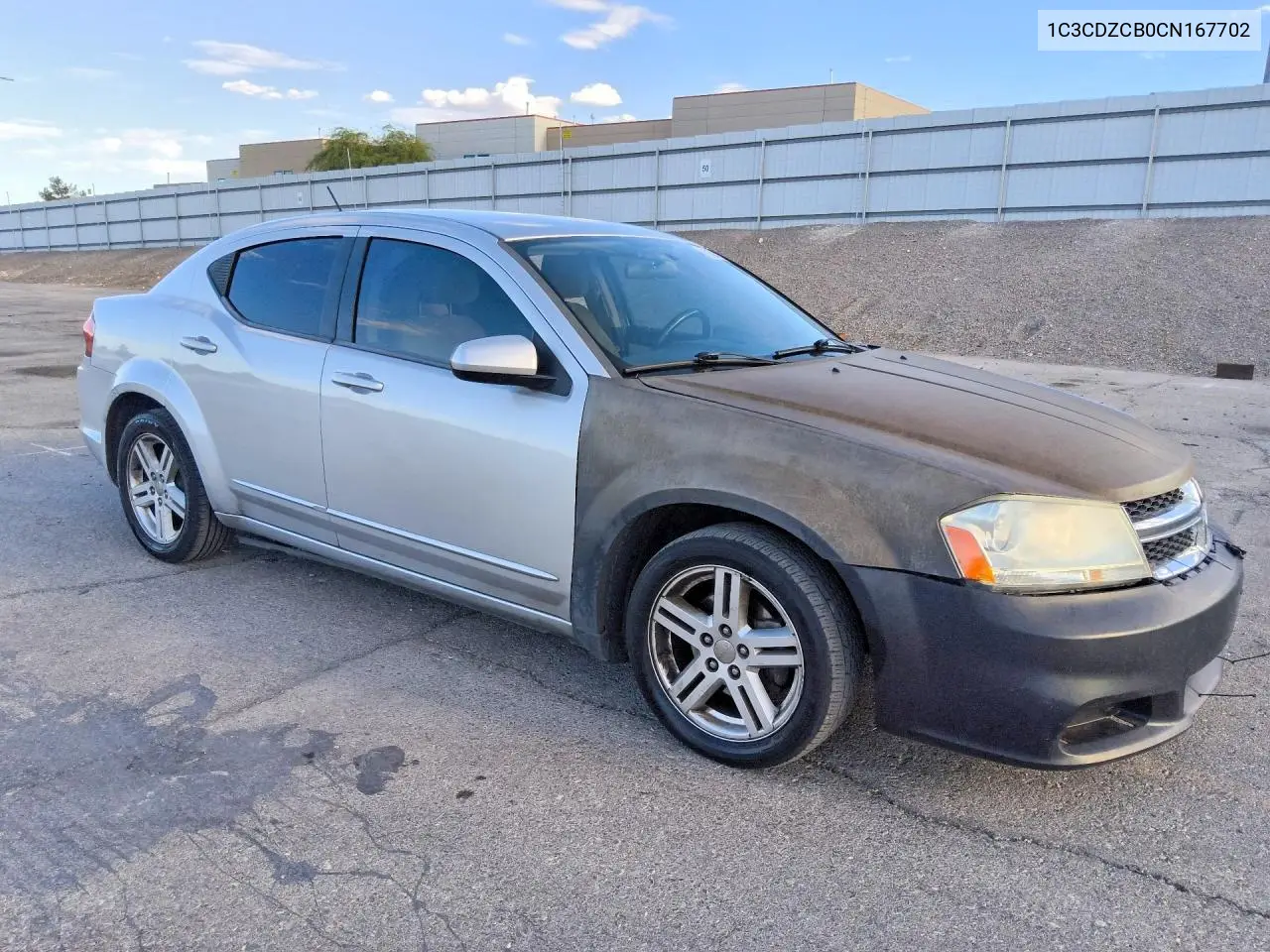 2012 DODGE AVENGER VIN 1C3CDZCB0CN167702 — фото 4