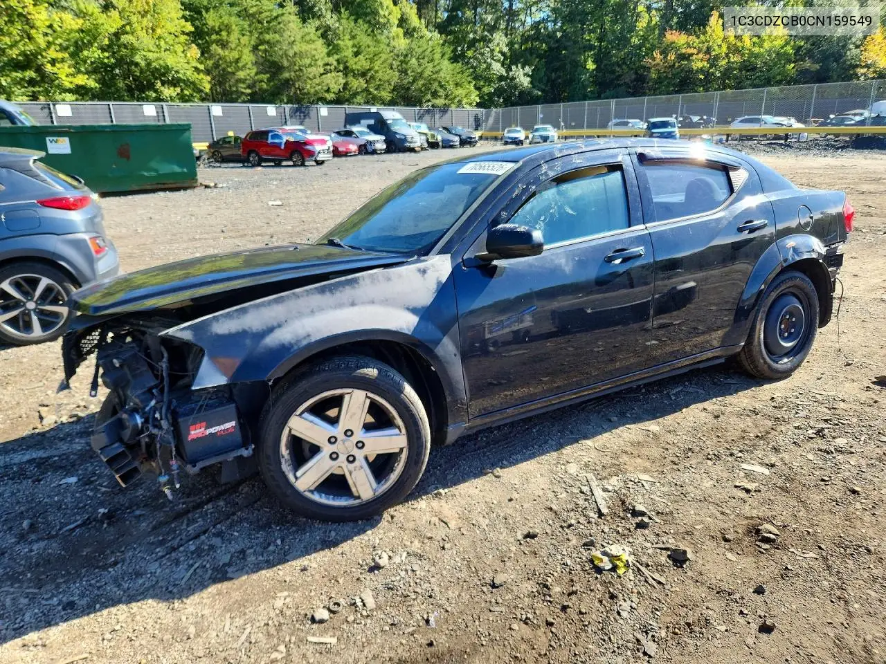 DODGE AVENGER 2012, VIN 1C3CDZCB0CN159549