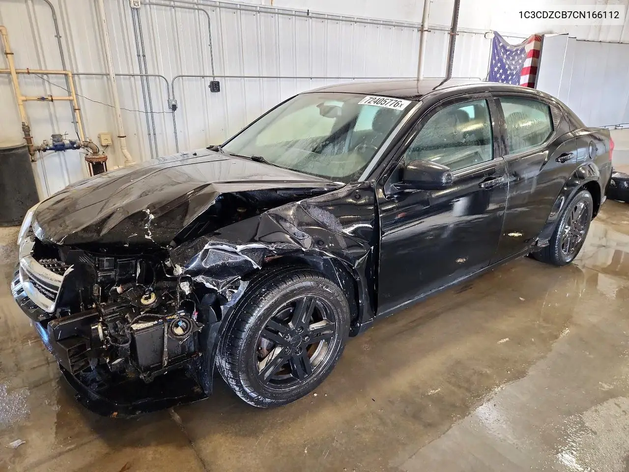 DODGE AVENGER 2012, VIN 1C3CDZCB7CN166112