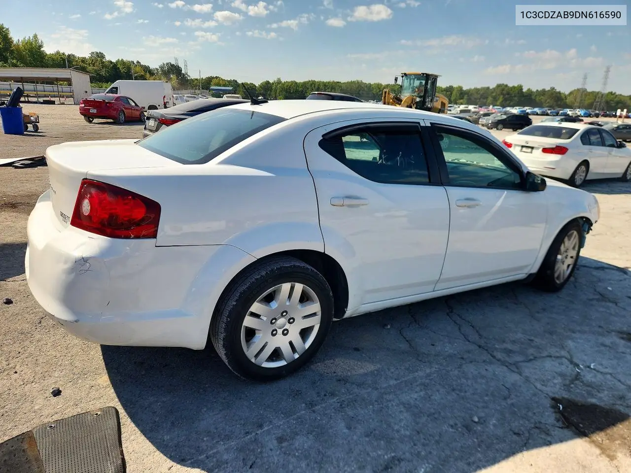2013 DODGE AVENGER VIN 1C3CDZAB9DN616590 — фото 3
